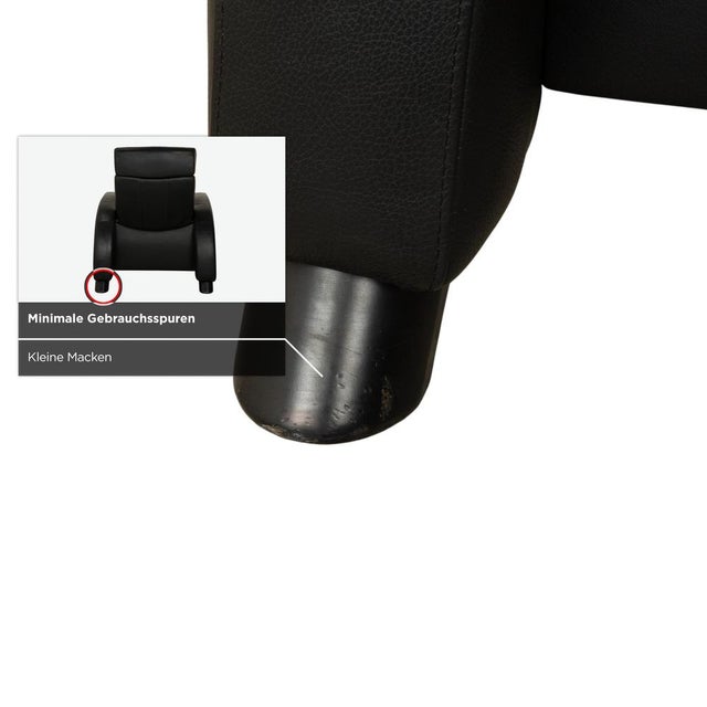 Arion Armchairs in Black Leather from Stressless, Set of 2 For Sale - Image 12 of 18