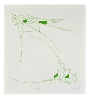 Achille Perilli, Phrases, Passage, Etching, 1999