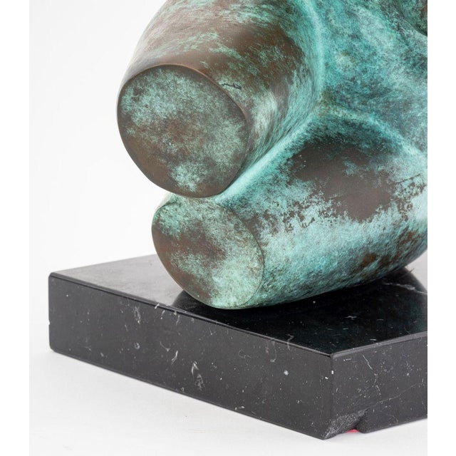 Bronson Nude Torso Verdigris Patinated Bronze For Sale In New York - Image 6 of 8