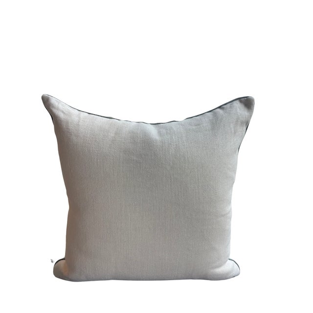 Abstract Tilly Decorative Pillow- Aqua For Sale - Image 3 of 3