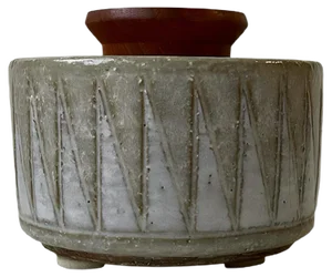 Ceramic Shark Teeth Jar by Anne & Per Linnemann-Schmidt for Palshus, 1970s
