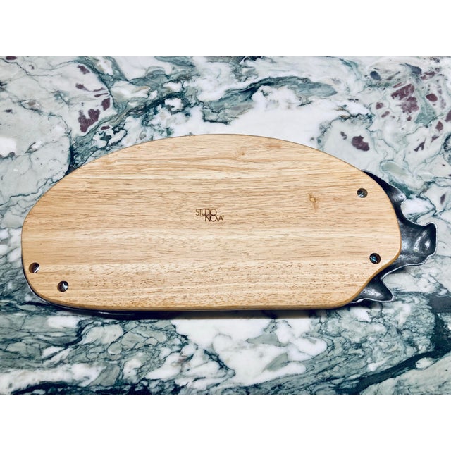 Wood 20th Century Carving & Serving Board Tray Platter For Sale - Image 7 of 8