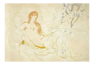 Omar Galliani, Daphni, 2000, Serigraph