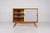 France, 1950s: modernist sliding door sideboard w 127.5 cm x d 41 cm x h 95 cm. Usable depth 35 cm.