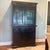 English Two Piece China Cabinet A great combination of display storage and closed storage in a washed espresso/black. Two...