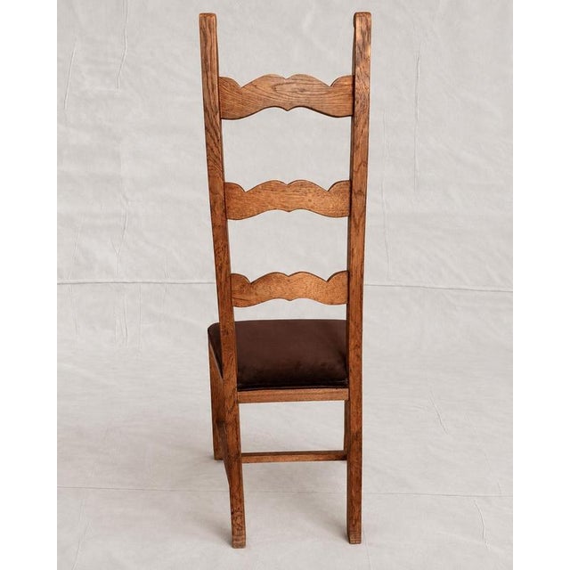 Danish Carved Oak Dining Chairs in the style of Skønvirke, 1930s, Set of 4 For Sale - Image 10 of 13