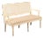 Alden Parkes Country French Louis XVI Style Caned Back Painted Settee For Sale