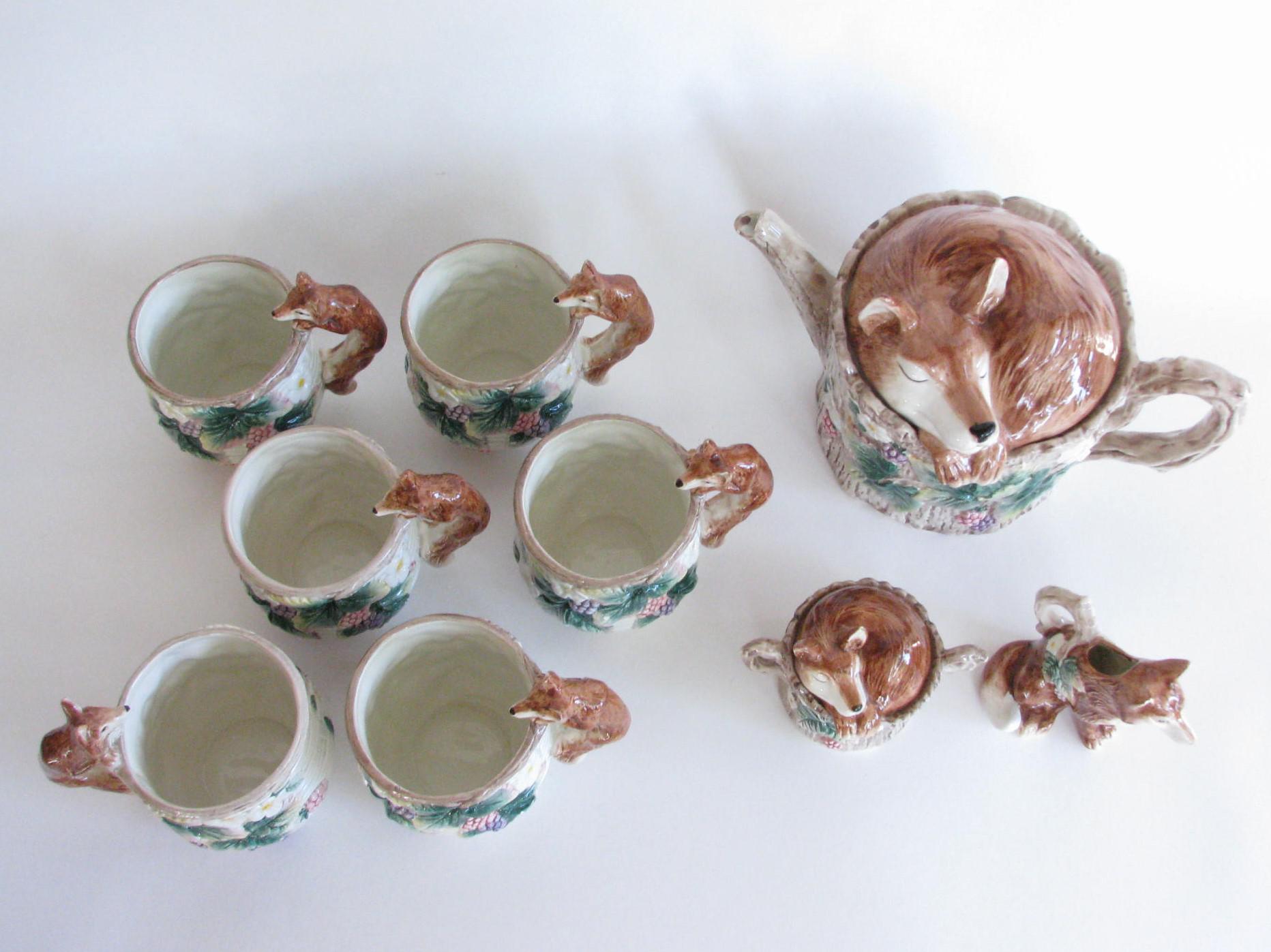 fox tea set