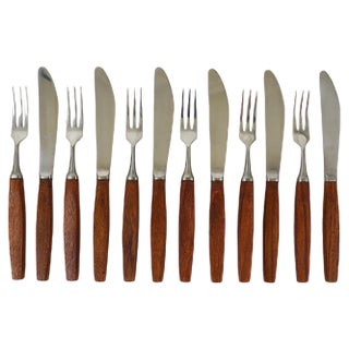 Mid-Century Austrian Boxed Cutlery from Amboss, 1950s, Set of 12 For Sale