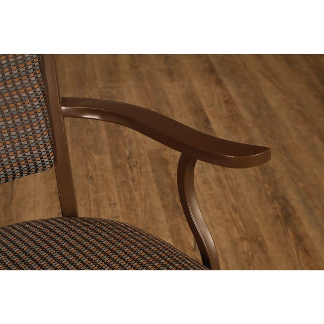 Early 21st Century Tempo Industries Pair Of Swivel Bar Stools With Arms For Sale - Image 5 of 18