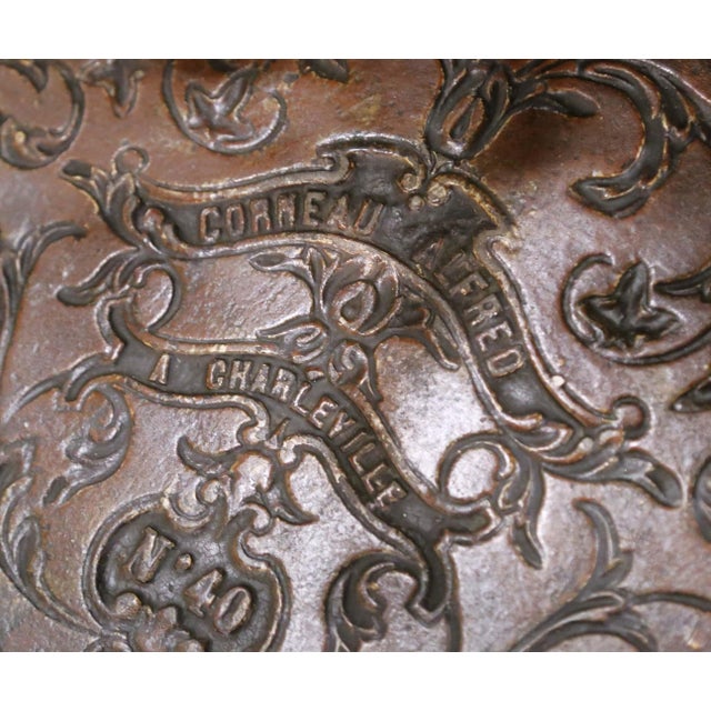 19th C. French Gothic Revival Iron Corner Hall Stand in the Manner of Corneau For Sale In Dallas - Image 6 of 16