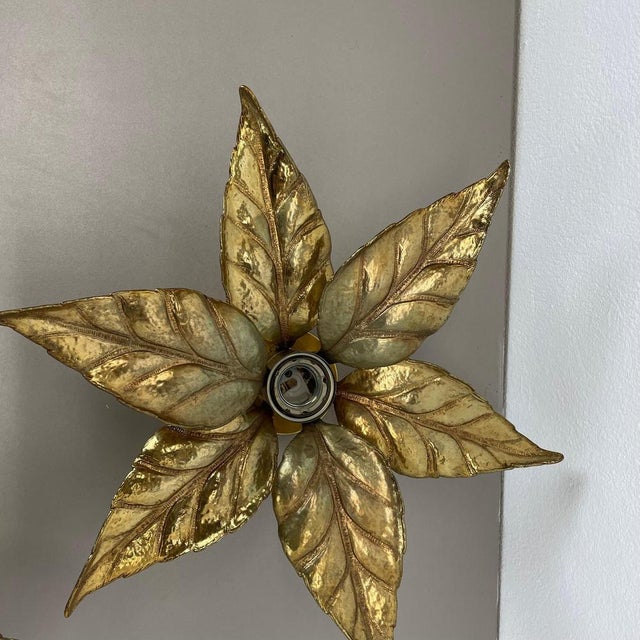 Brutalist Brass and Metal Wall Light from Willy Daro, 1970s, Set of 2 For Sale - Image 6 of 18