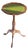 Small Victorian Wooden Wine Table with Green Leather Top, 1920s For Sale