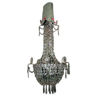 Mid 19th Century Napoleon III Lustre De Fete Crystal Chandelier For Sale