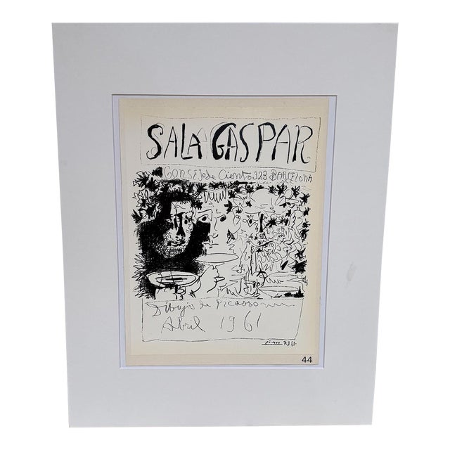 Abril 1961 Pablo Picasso Sala Gaspar Barcelona For Sale