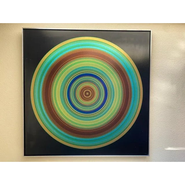 Modern 2010s Aluminum Op Art Print on Aluminum by Michael Piquette For Sale - Image 3 of 13