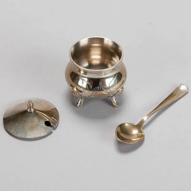 Silver Circa 1920 Silver Plate Tea Set - Set of 3 For Sale - Image 8 of 9