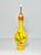 Italian Ceramic Yellow & Orange Olive Oil Dispenser Cruet Bottle & Appetizer Plates - 3 pcs For Sale - Image 3 of 9