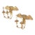 1930s Pair of Federal Style Giltwood Eagle Two-Light Wall Sconces For Sale