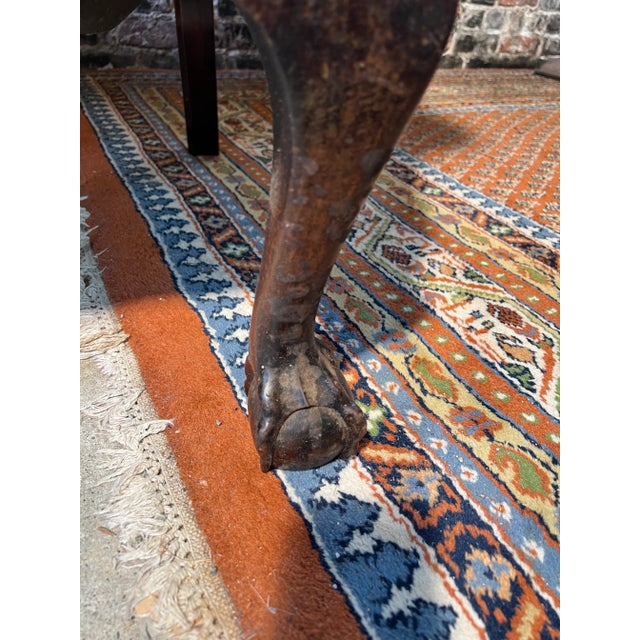 Early 20th Century Antique English Leather Chesterfield Wingback Chair For Sale - Image 5 of 12