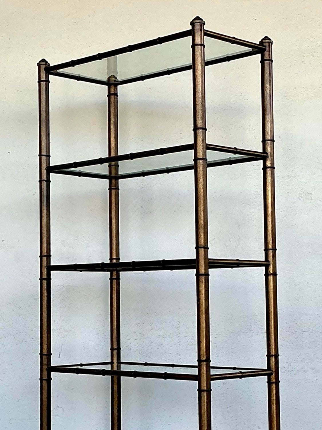 Vintage Burnished Brass Etagere — additional photo 6