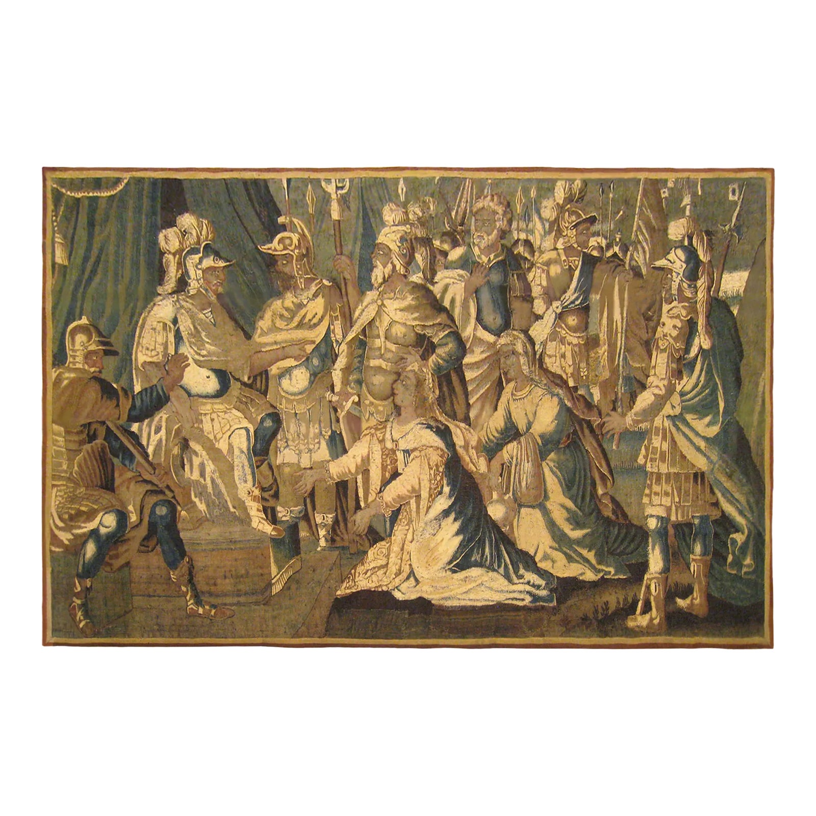17th Century Flemish Historical Tapestry with the Roman General ...