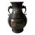 Mid 19th C Bronze Japanese Champlevé Urn With Foo Dog Handles For Sale