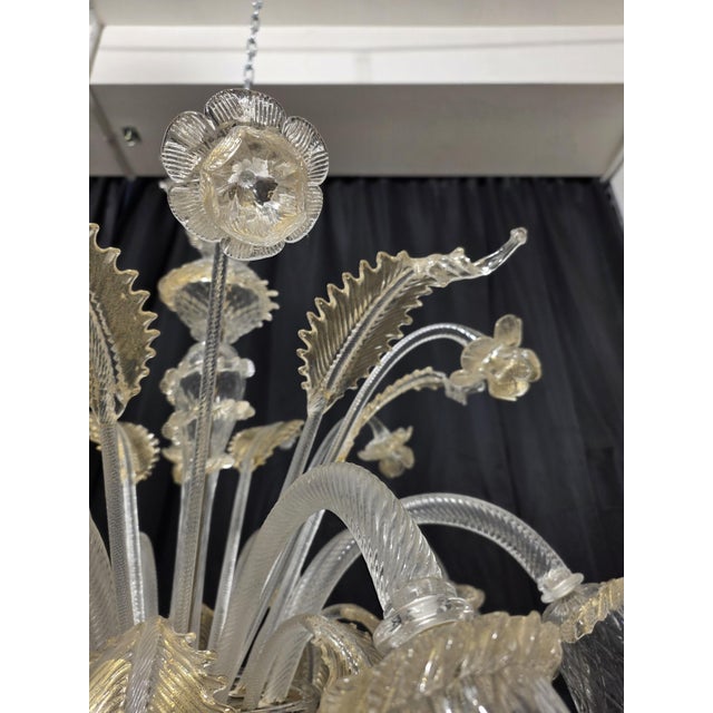 Murano Glass Chandelier, 1980s For Sale - Image 11 of 14