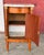 French Provincial Antique French Empire Style Marquetry Cabinet / Nightstand With Marble Top and Gold Gilt Bronze Mounts For Sale - Image 3 of 13