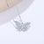 2020s Nina Zhou Aquamarine Diamond Butterfly Pendant Necklace in 14k White Gold For Sale - Image 5 of 10