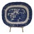 Antique Britannia Pottery Company Blue Willow Platter For Sale
