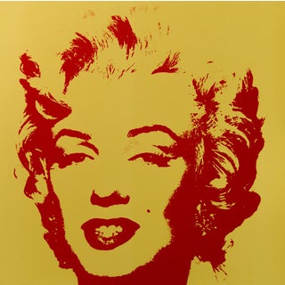 Andy Warhol, Golden Marilyn 40, Print, Framed For Sale