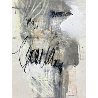 Original Drawing Abstract Neutral Tones 'It's About Time" For Sale