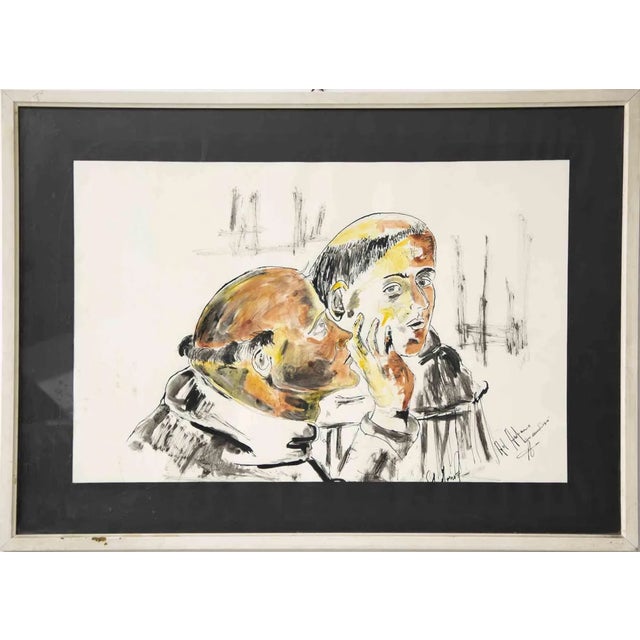The Friars, Original Drawing, 20th Century, Framed For Sale