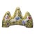 Antique Chinese Enamel Floral Brush Rest / Mountain Form For Sale