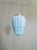 Art Deco Pendant Light in Pressed Molded Opaline Glass and Blue Color, 1920s For Sale - Image 9 of 12