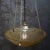 French Art Deco Brass and Etched Ochre Glass Pendant Light, 1920s For Sale - Image 6 of 10
