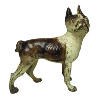 Cast Iron Hubley Boston Terrier Doorstop For Sale