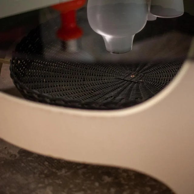 Wood Round Coffee Table, 1970s For Sale - Image 7 of 12