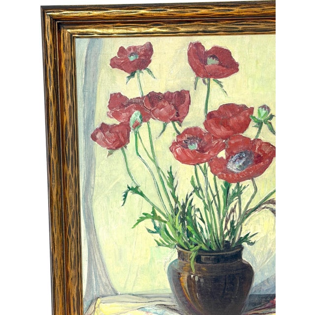 Vivian Church Hoyt (1880–1957) American Still Life of Poppies For Sale - Image 12 of 18