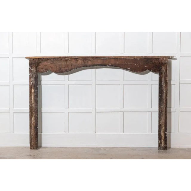 Large 19th Century Swedish Painted Pine Fireplace Surround, 1820s For Sale - Image 12 of 13
