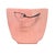 Ceramic Vintage Pink Ceramic Hanging Wall Planter With Oriental Floral Motif For Sale - Image 7 of 7