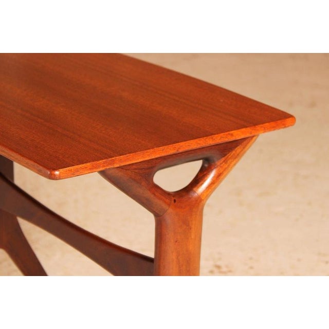 Mid-Century Danish Teak Nest of Tables by Johannes Andersen for CFC Silkeborg, 1960s, Set of 3 For Sale - Image 13 of 18
