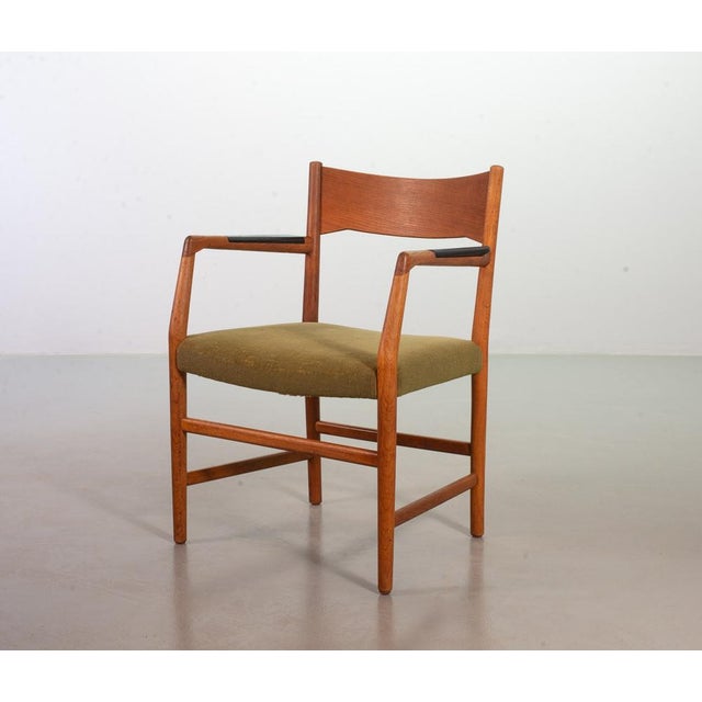 Set of Town Hall Wooden Armchairs by Hans Wegner for Plan Mobler, Denmark, 1947 For Sale - Image 6 of 18