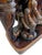 Vintage Brown Ceramic Elephant Plant Stand, Hollywood Regency, Chinoiserie For Sale - Image 9 of 10