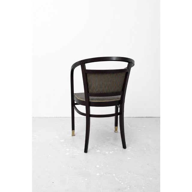 Wood Secessionist Armchairs by Otto Wagner for the Dispatch Office of the Daily Newspaper Die Zeit / Mundus, Vienna, 1901, Set of 2 For Sale - Image 7 of 8