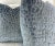 Slate Blue Leopard Cut Velvet 22" Pillows"-A Pair For Sale - Image 4 of 5