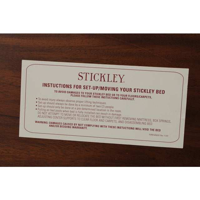 Stickley Queen Size Antiquities St Croix Poster Bed For Sale - Image 17 of 18