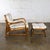 Mid-Century Modern Mid-20th Century Tropical or Coastal Style Rattan Lounge Chair and Ottoman Set by Calif Asia For Sale - Image 3 of 18