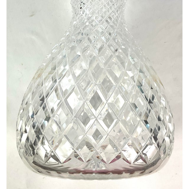 Transparent Rogaska-Premier Slovenian-Luxury Handmade Lead Crystal Diamond Point .12 Inch Bouquet Vase For Sale - Image 8 of 11